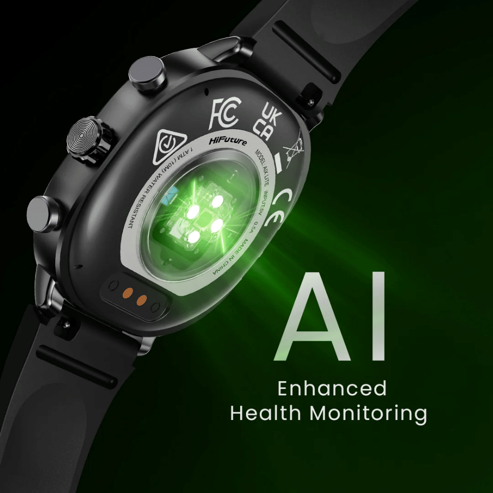 สมาร์ทวอทช์ HIFUTURE AIX LITE มีฟีเจอร์ AI หน้าจอ AMOLED 1.43 นิ้ว สีทองแชมเปญ